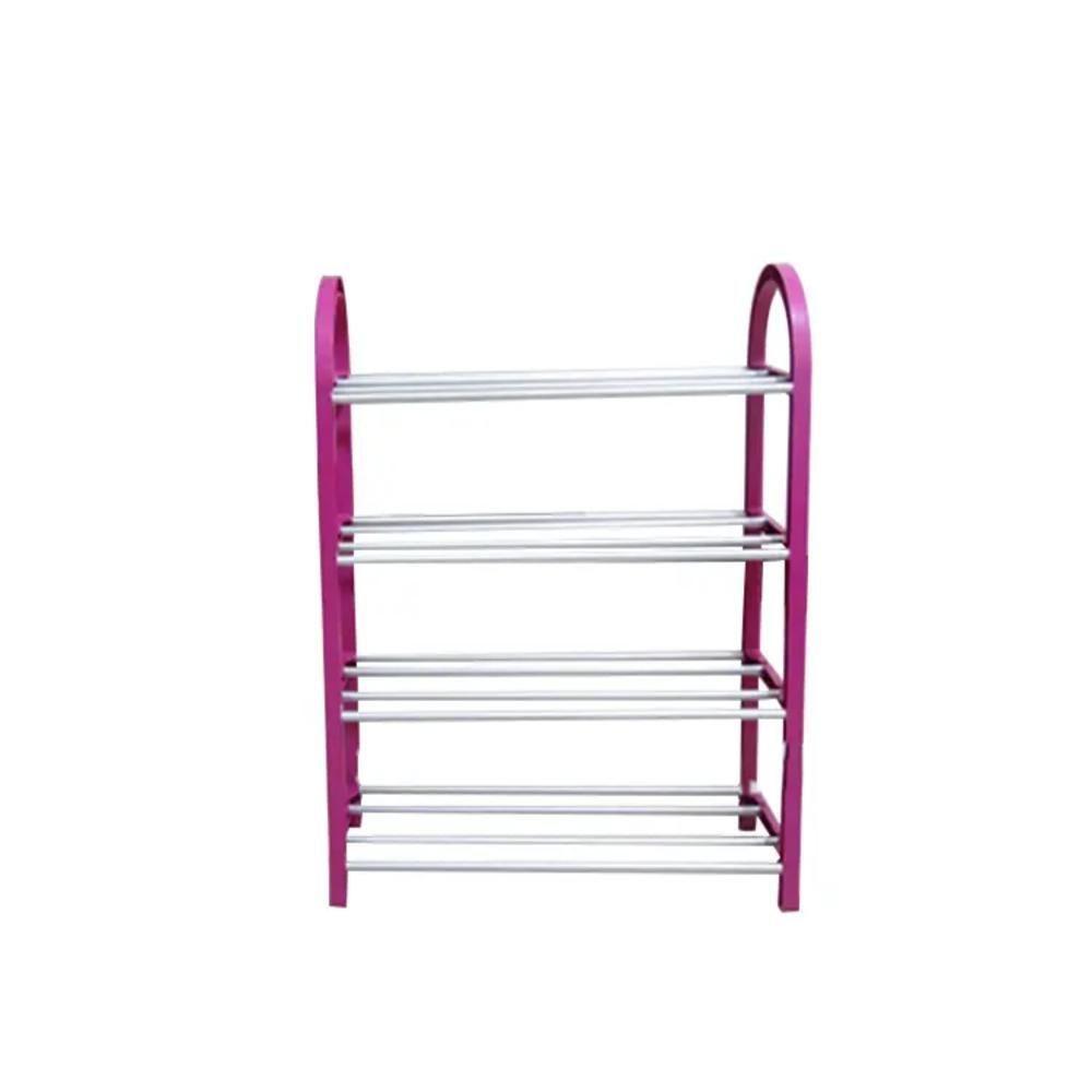 Sapateira 16 Sapatos Desmontavel Com 4 Prateleiras Vertical 8 Pares Aluminio - 2