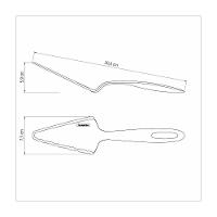 Kit 2 Espatulas Para Bolo Tramontina Ability Em Nylon Preto - 3