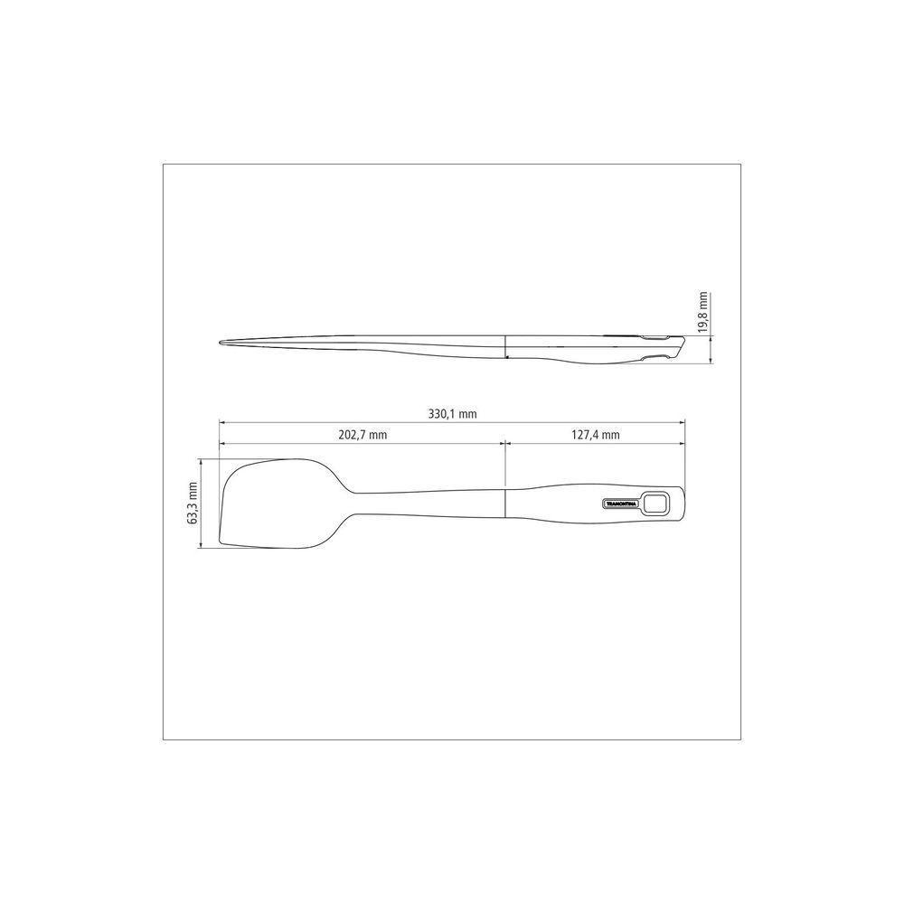 Espatula Tramontina Verano Em Silicone Com Cabo De Polipropileno Vermelho - 4