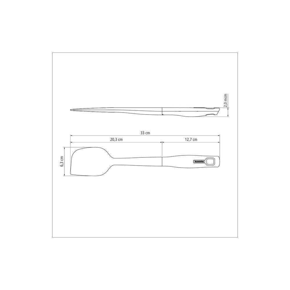 Espatula Tramontina Verano Em Silicone Com Cabo De Polipropileno Vermelho - 6