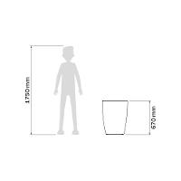 Vaso Tramontina Thai Em Polietileno Verde Sálvia 67 Cm - 3