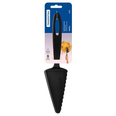 Kit 6 Espatulas Para Bolo Tramontina Ability Em Nylon Preto