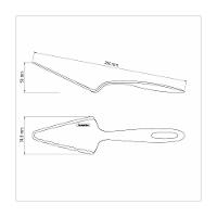 Kit 6 Espatulas Para Bolo Tramontina Ability Em Nylon Preto - 2