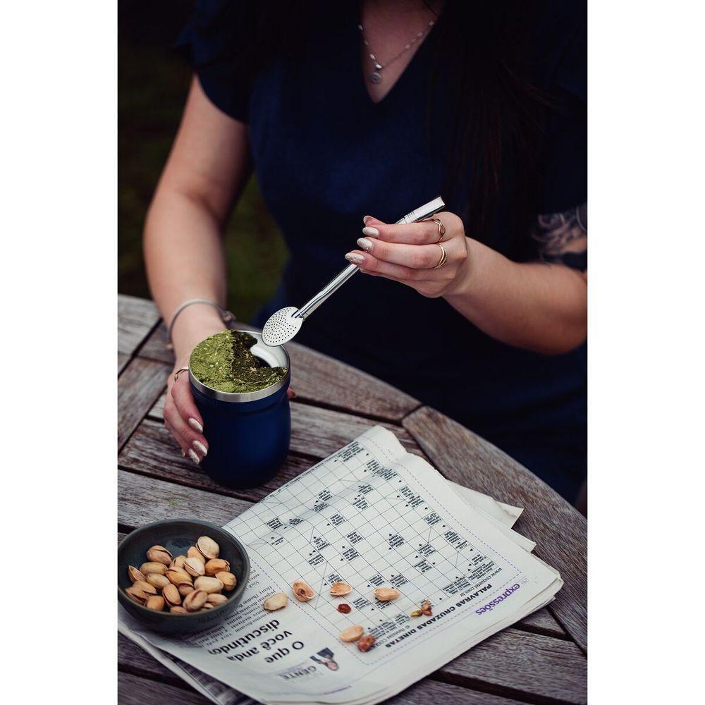 Bomba De Chimarrão Tramontina Ilex Em Aço Inox Sem Rosca 19 Cm - 2