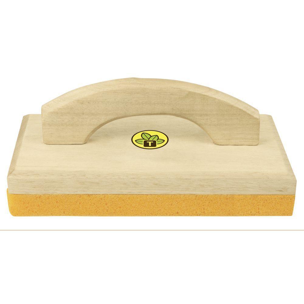 Desempenadeira De Madeira Com Base De Espuma Tramontina Sem Dentes Com Cabo De Madeira - 1