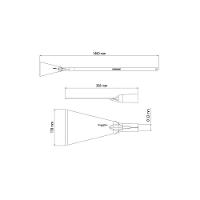 Cavadeira Reta Metálica Tramontina Com Cabo De Madeira 120 Cm - 2