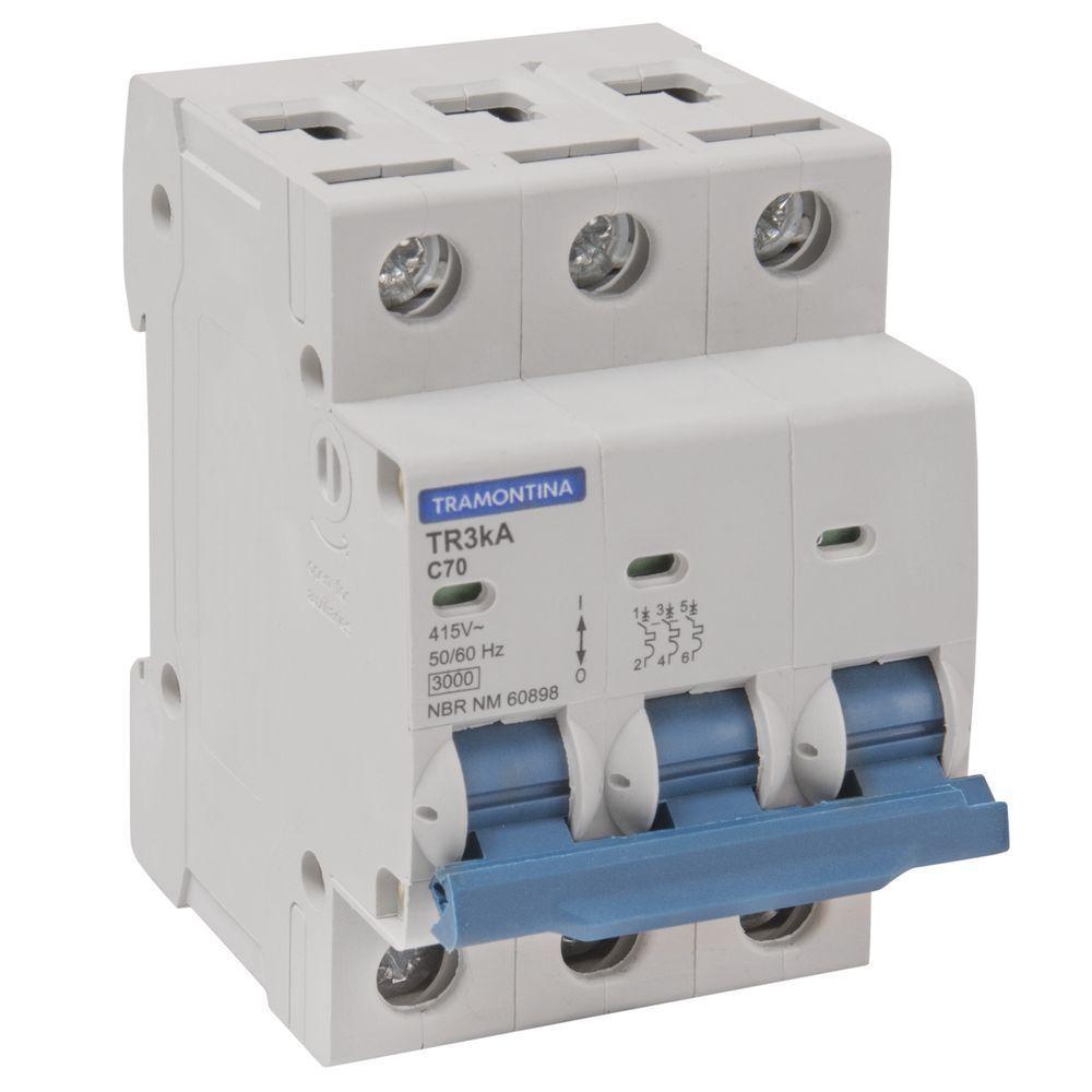 Disjuntor Tr3ka 3 P 70 A Curva C Tramontina - 2