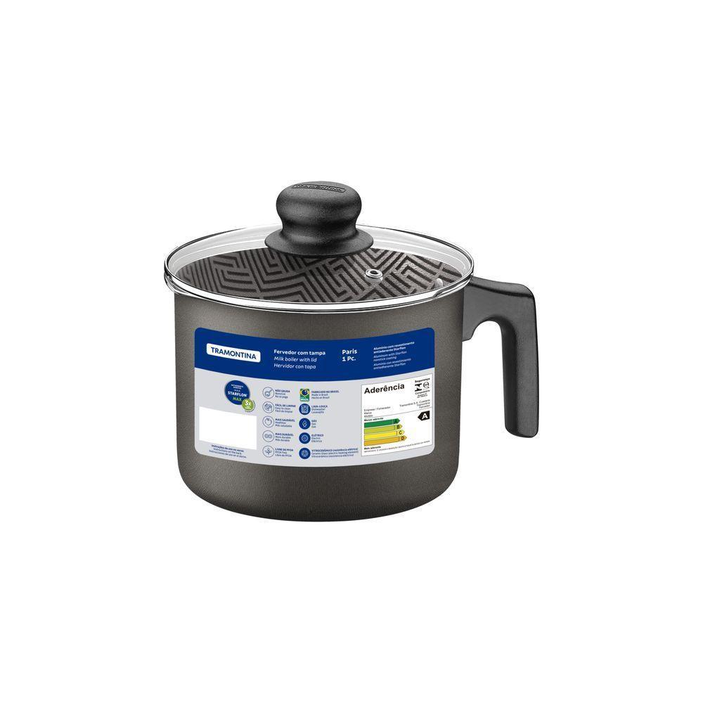 Fervedor Tramontina Paris Em Alumínio Com Revestimento Interno E Externo Em Antiaderente Starflon Max Chumbo Com Tampa D - 3