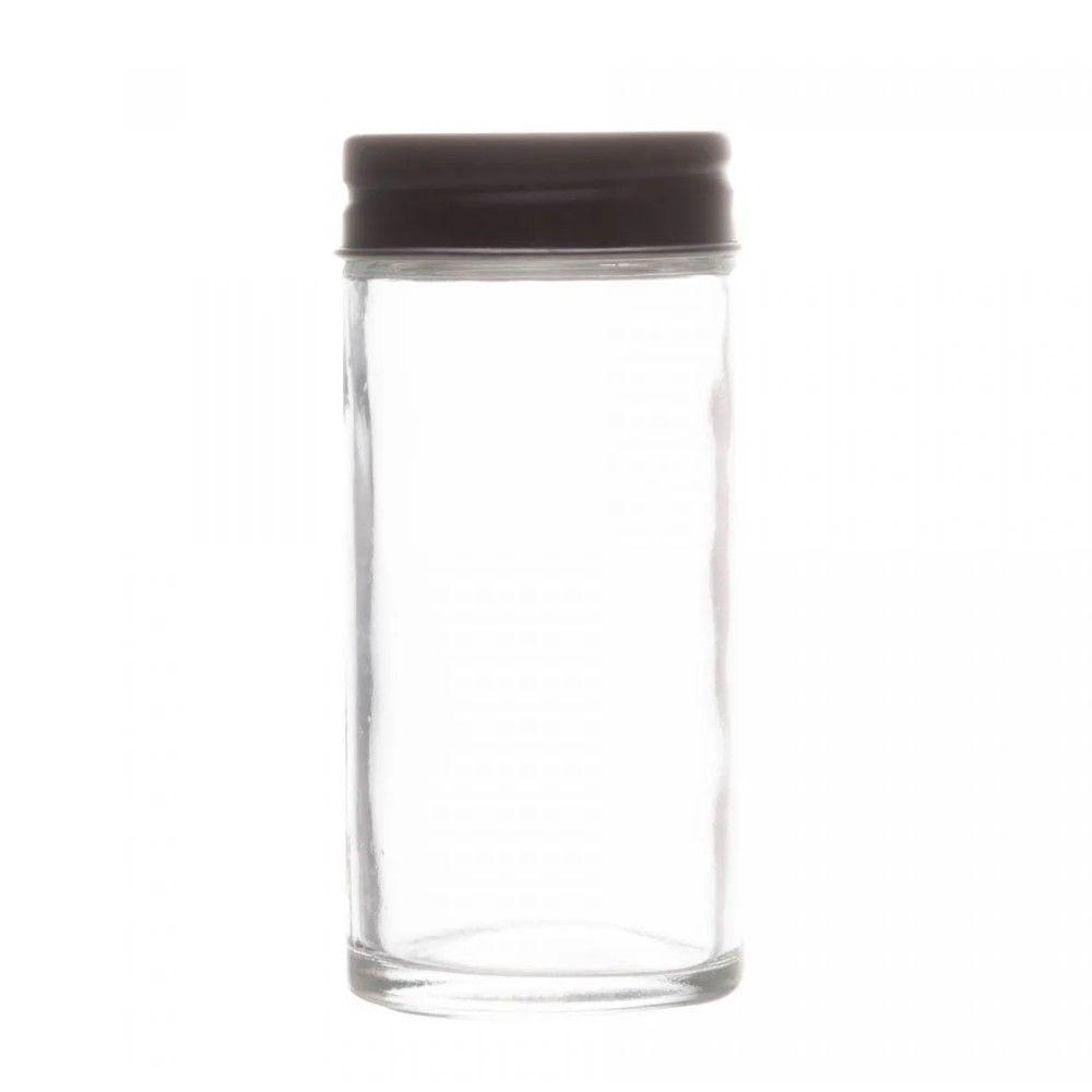 Organizador de Temperos 9 Peças de Vidro com Suporte de Metal Preto Lyor - 3