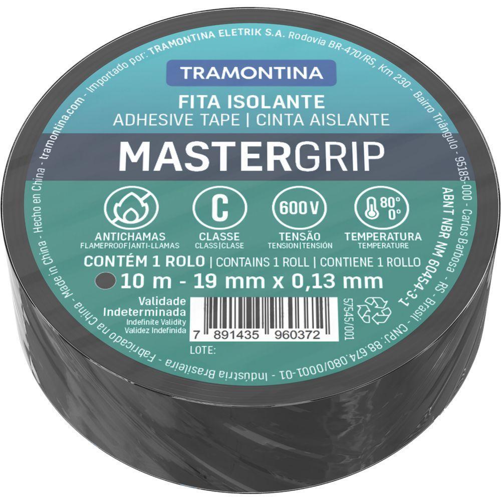 Fita Isolante Classe C 0,13x19 Mm Tramontina Preta 10 M - 10
