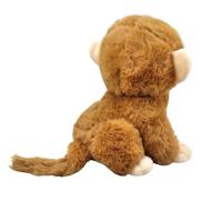 Macaco De Pelúcia Marrom Claro 22 Cm Alt Sentado - 2
