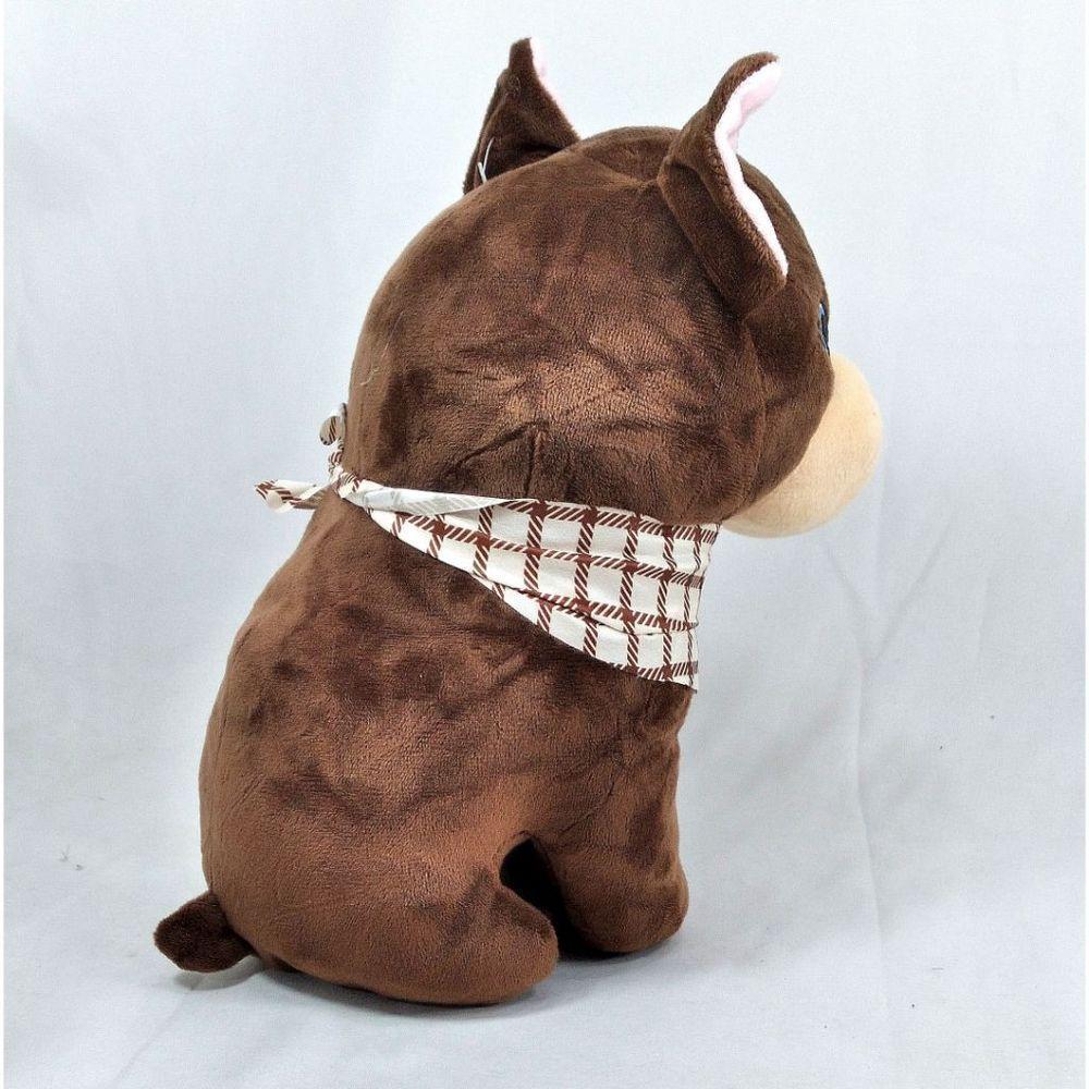 Cachorro Pelúcia Marrom 26 Cm Altura - 2