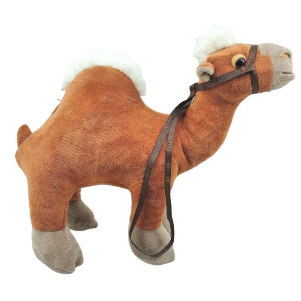 Camelo De Pelúcia Marrom 23 Altura X 28 Cm Comp. Fofinho - 1