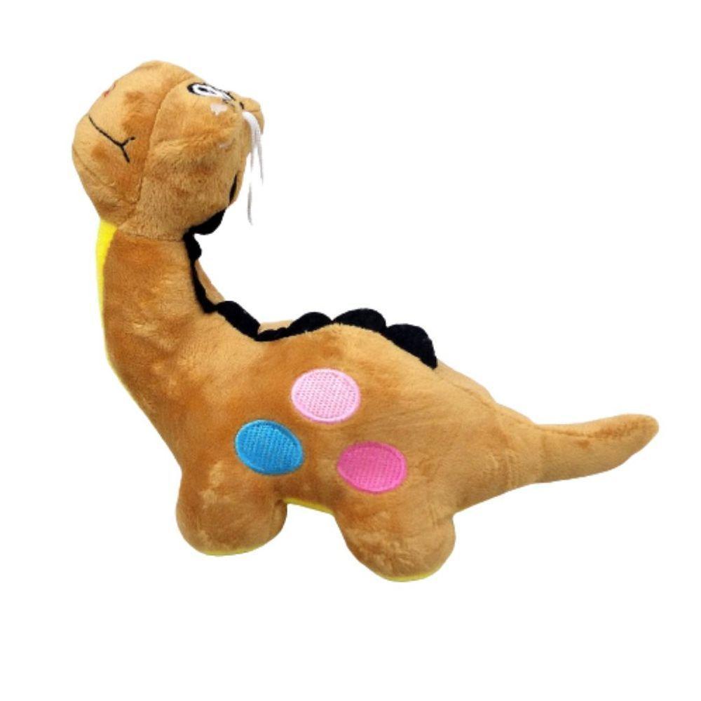 Dinossauro Pelúcia Marrom 26 Cm Comprimento - 1