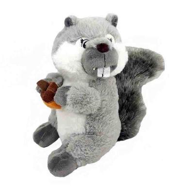 Esquilo Pelúcia 20 Cm Cinza