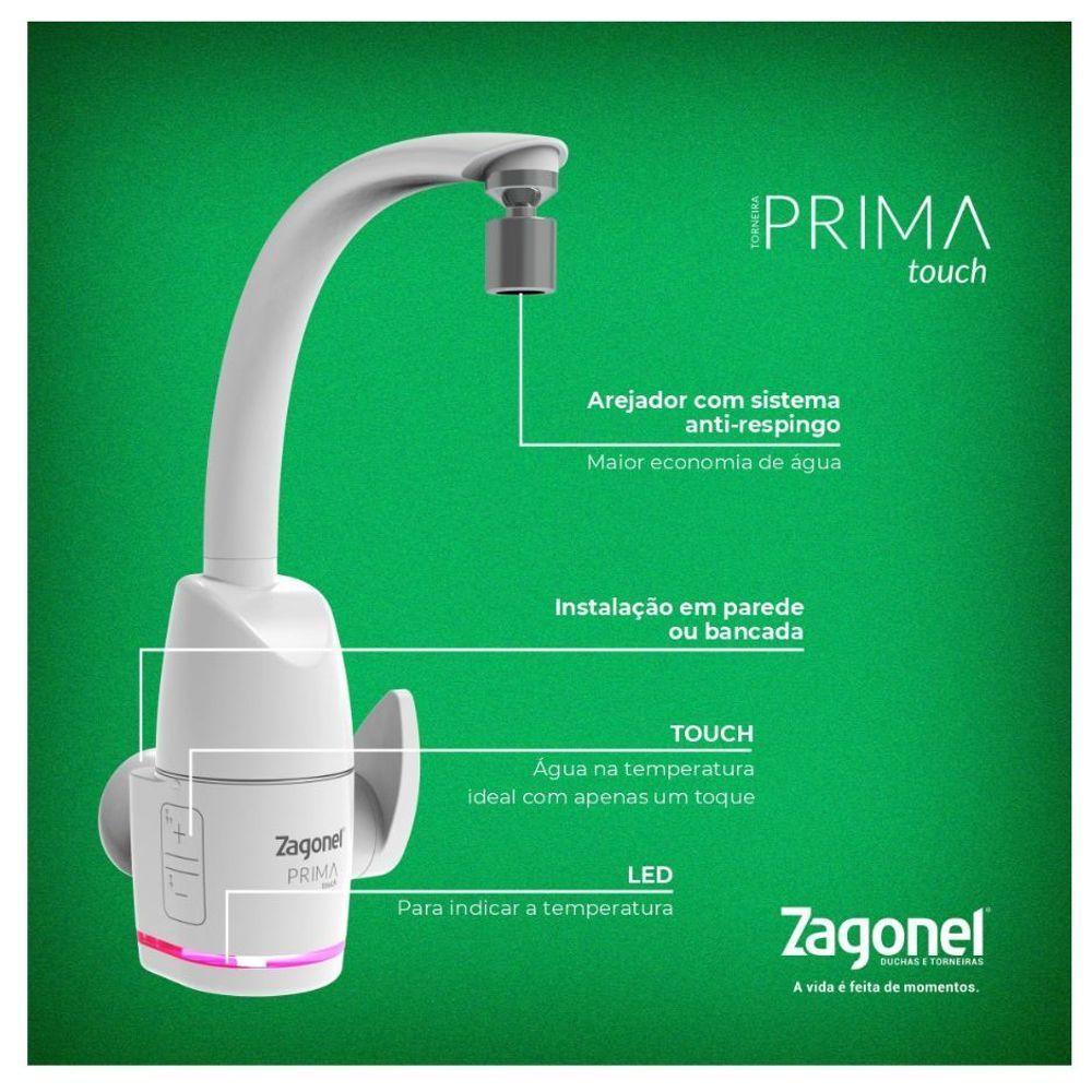 Torneira Eletronica Prima Touch 5500w X 220v Zagonel - 3