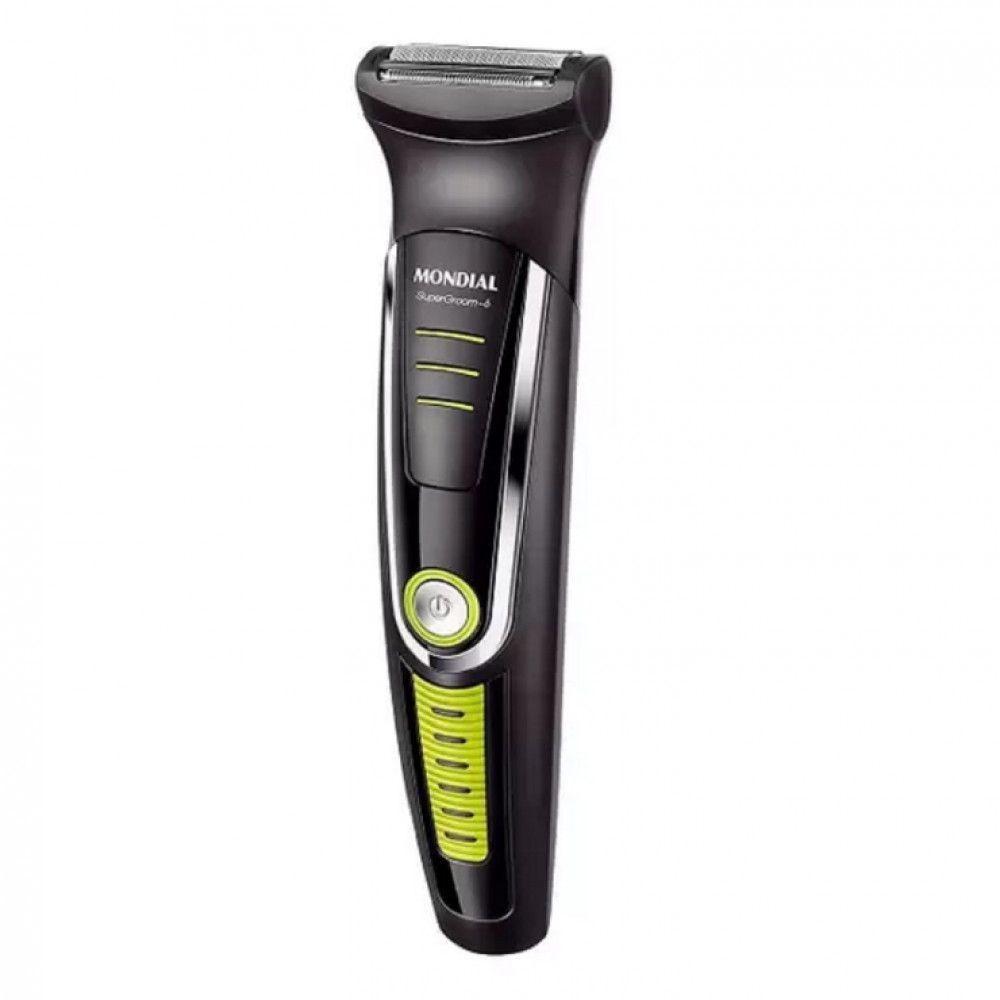 Aparador De Pelos Mondial Super Groom 6w Bg-04 Preto/verde Bivolt - 3