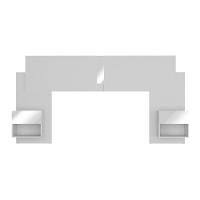 Cabeceira Casal/queen Com Espelhos E 2 Mesas De Cabeceira 232cm Multimóveis Mp4326 Branco Branco - 2