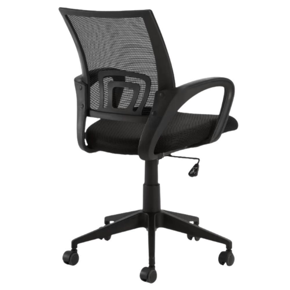Cadeira De Escritório Secretária Base Preta Com Rodinha Fortt Porto Preta CSF01-P - 7