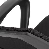 Cadeira De Escritório Secretária Base Preta Com Rodinha Fortt Porto Preta CSF01-P - 2