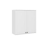 Armário Aéreo Milla Mdf 2 Portas De Branco 80 Cm Carraro - 1