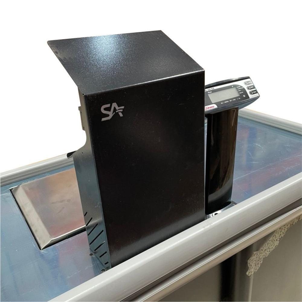 Caixa Supermercado Empacotador Preto 2m Check Out E Balança Bivolt 30kg - Urano Bivolt - 2