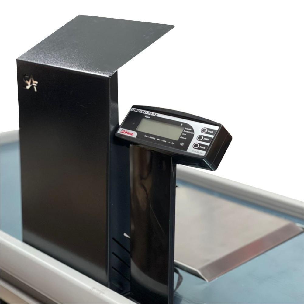 Caixa Supermercado Empacotador Preto 2m Check Out E Balança Bivolt 30kg - Urano Bivolt - 3