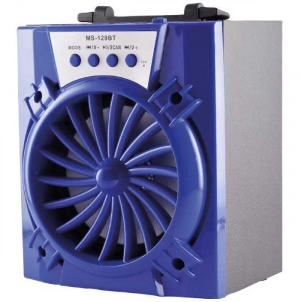 Caixa Caixinha Som Portátil Amplificada 8w Bluetooth Mp3 Usb Sd Pendrive Azul - 2