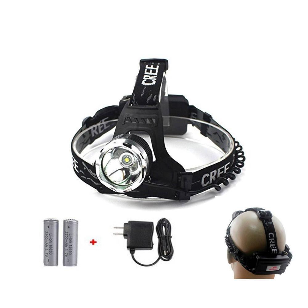 Lanterna Cabeça Led Cree T6 2 Baterias Carregador Veicular - 2