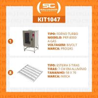 Forno Turbo A Gás 8 Níveis Prp-8000 Bivolt + 8 Esteiras Alumínio 50g 58x70 - Progás Bivolt - 5