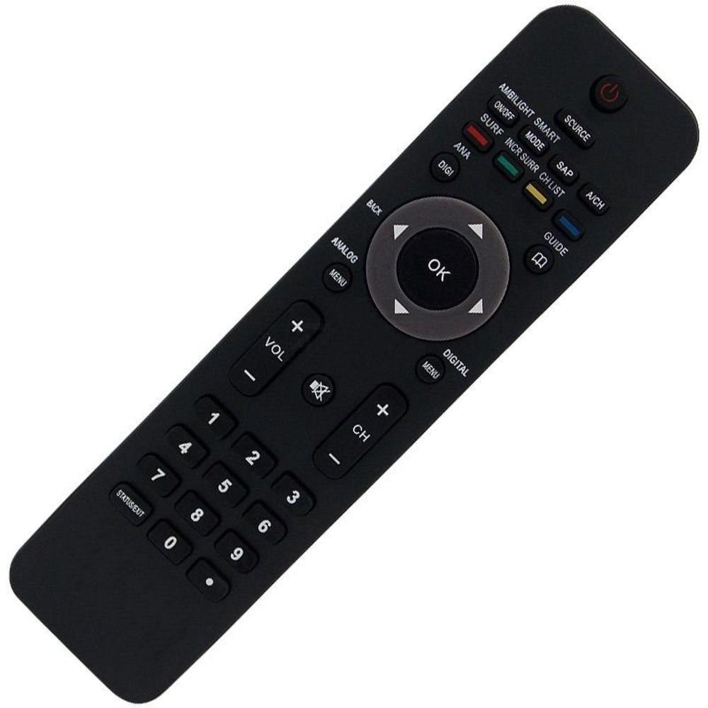 Controle Remoto Compatível Tv Lcd / Led Philips 42pfl7803d Teclas Ana / Digi - 2