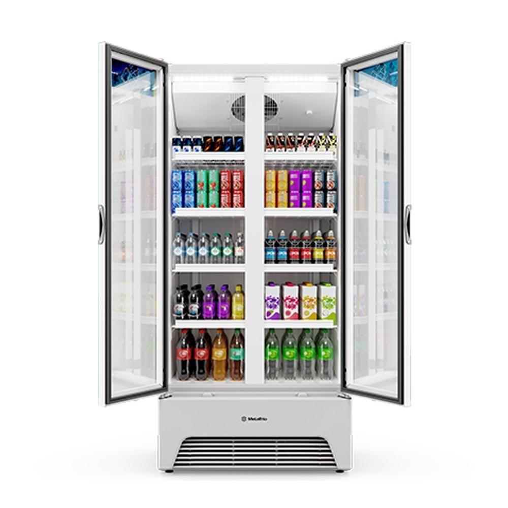 Refrigerador Expositor Vertical Bebidas Duas Portas Vidro 691l Vb70al Branca 220v - Metalfrio 220v - 8