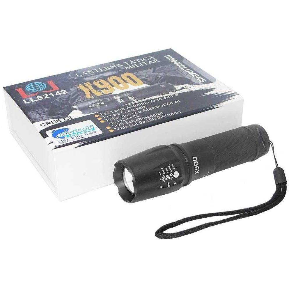 Lanterna Tática Policial Militar X900 Bateria Recarregável - 2