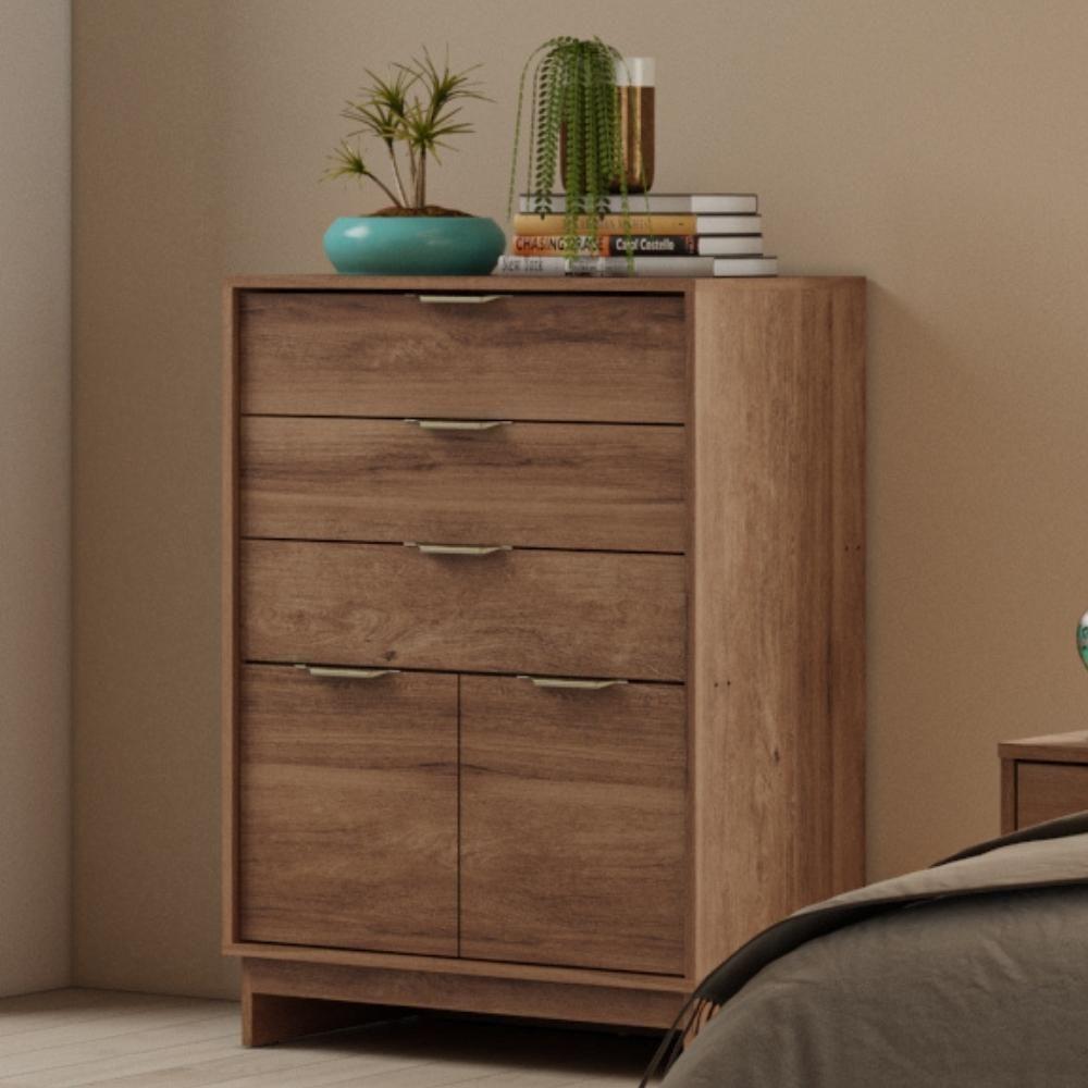 Cômoda 3 Gavetas 2 Portas Quarto 1112 Carraro Freijó - 7