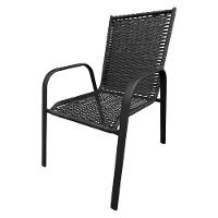 Conjunto Mesa Retangular 1.20x0.80 Com 4 Cadeiras Roma Em Alumínio Área Externa Preto - 5