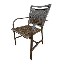 Conjunto Mesa Redonda 1,00 Com 4 Cadeiras Betta Em Alumínio Área Externa Marrom - 5