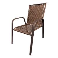 Conjunto Mesa Retangular 1.20x0.80 Com 4 Cadeiras Roma Em Alumínio Área Externa Marrom - 5