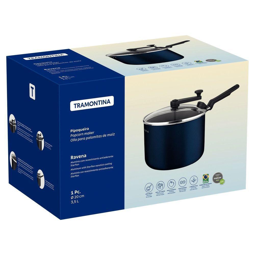 Pipoqueira Tramontina Ravena Alumínio Antiaderente Starflon Max 20cm 3,5 L Tramontina - 3