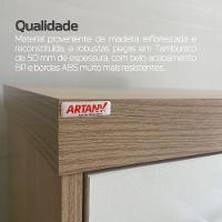 Balcão Multiuso Escritório Com Gavetas E Portas Carvalho branco - 7