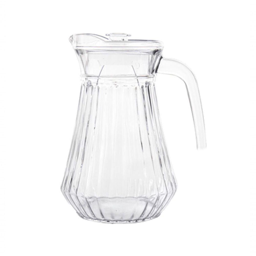 Jarra De Vidro C/ Tampa Suco água 1.3 Litros - 1