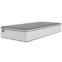 Colchão Solteiro Molas Com Pillow Max Force 88x188x27cm Branco cinza Inducol - 1