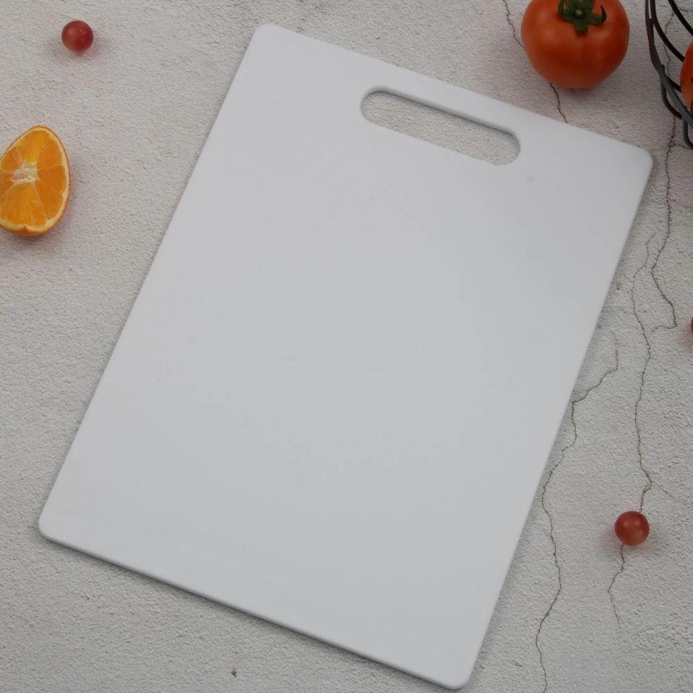 Tábua Corte Carne Legumes Plástico Resistente Com Alça 30x20cm - 4