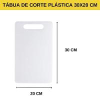 Tábua Corte Carne Legumes Plástico Resistente Com Alça 30x20cm - 7