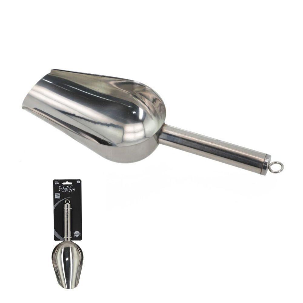 Pá Concha Medidora Em Inox Multiuso Para Gelo, Grãos E Ração - 5