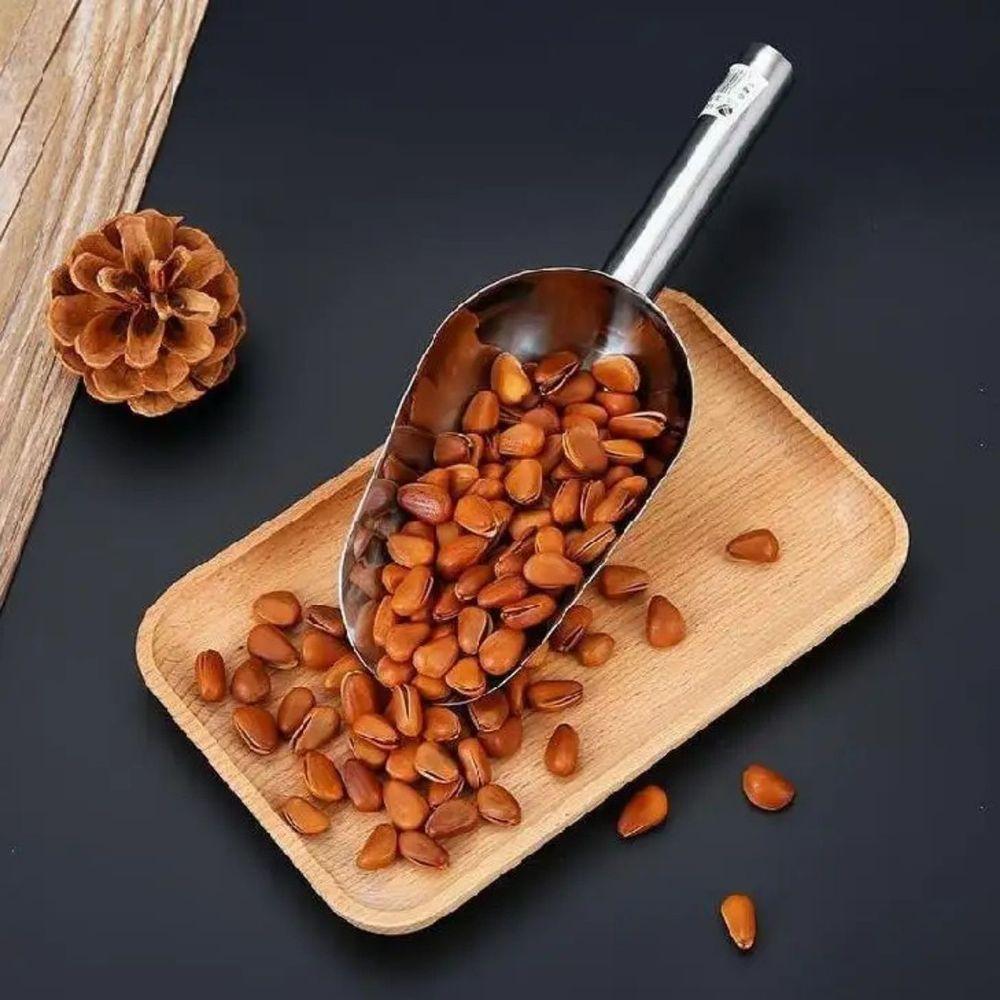 Pá Concha Medidora Em Inox Multiuso Para Gelo, Grãos E Ração - 6