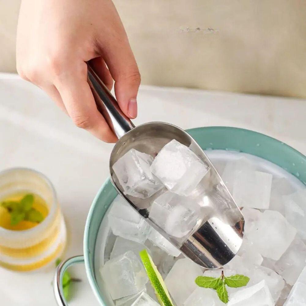 Pá Concha Medidora Em Inox Multiuso Para Gelo, Grãos E Ração - 8