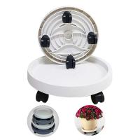 Suporte Para Vaso De Planta Com Rodinhas 40cm Reforçado 50kg Branco - 2