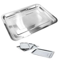 Bandeja Inox Rasa Retangular 45 X 35 Multi Uso Servir Grande - 5