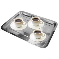 Bandeja Inox Rasa Retangular 45 X 35 Multi Uso Servir Grande - 7