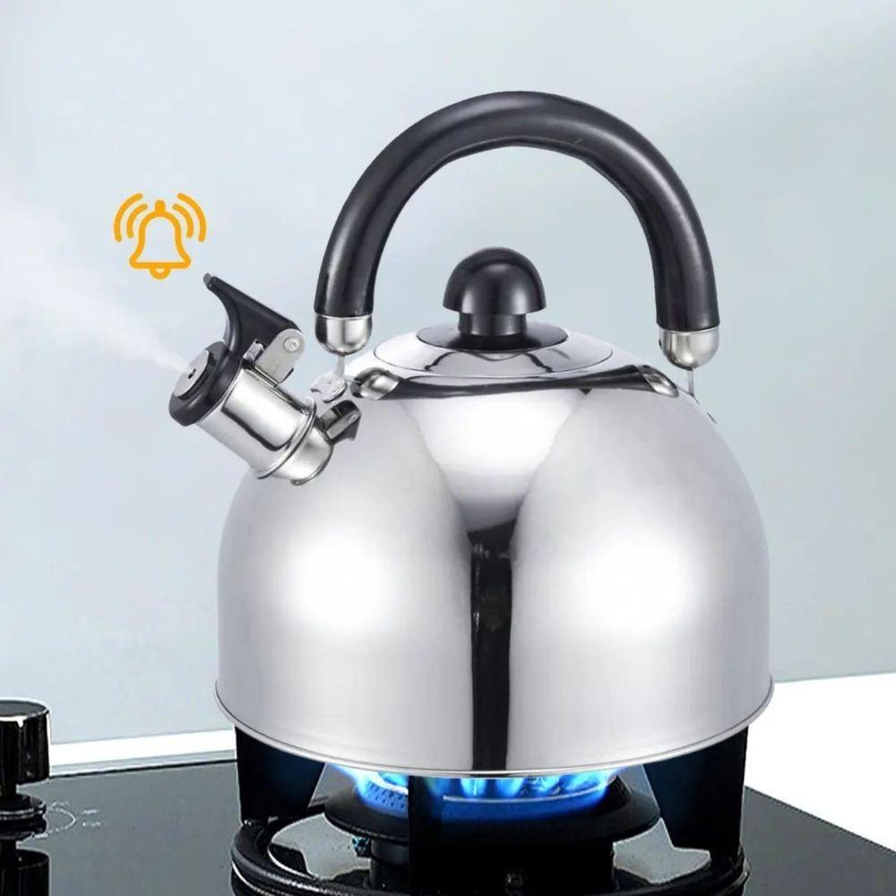 Chaleira Inox Apito 2 Lt Luxo Gás Indução Alta Qualidade - 3